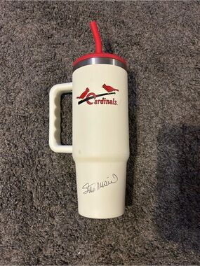 St Louis Cardinals Tumbler autographed by Stan Musial